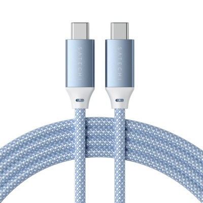 Satechi kabel, przewód w oplocie USB-C - USB-C 100W 2m niebieski