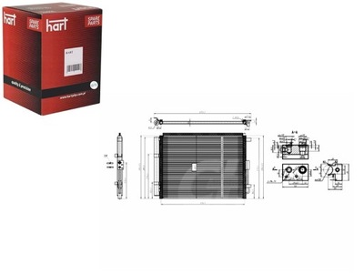 КОНДЕНСАТОР КОНДЕНСАТОР КОНДИЦИОНЕРА HYUNDAI I30 12- HART