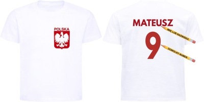 Koszulka kibica Reprezentacji Polski, TWÓJ NADRUK r. 110