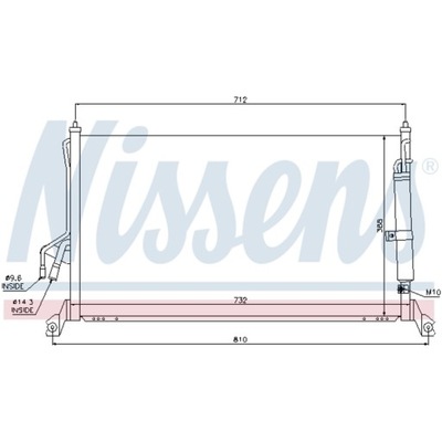 Конденсатор кондиціонера infiniti fx 03-08 фото №1
