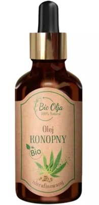 BioOlja Olej Konopny BIO nierafinowany 50ml