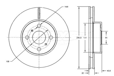 TOMEX BRAKES ДИСКИ ТОРМОЗНЫЕ ТОРМОЗНЫЕ 2 ШТУКИ. TOYOTA COROLLA 92-01