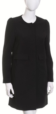 H&M elegancki czarny płaszcz damski r. 36