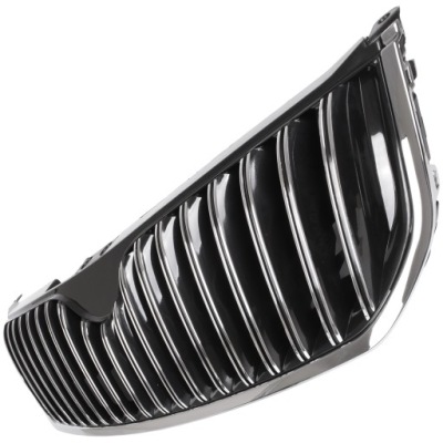Решітка радіатора радіатора m modecar czarna з хром do skoda superb ii фото №1