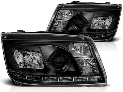 ФОНАРІ ПЕРЕД РЕФЛЕКТОРИ VW BORA LED (СВІТЛОДІОД) BLACK DIODOWE