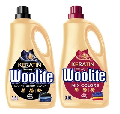 WOOLITE Płyn do prania Color + Dark 2x3,6l