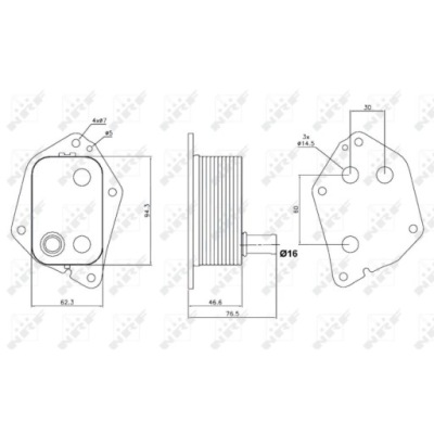 Радіатор оливи nrf 31159 фото №1