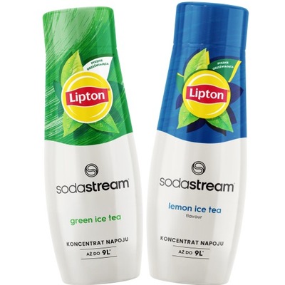 Lipton Lemon + Lipton Green Syropy SODASTREAM