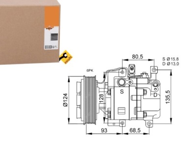 Nrf компресор компресор кондиціонера nrf, 32408 фото №1