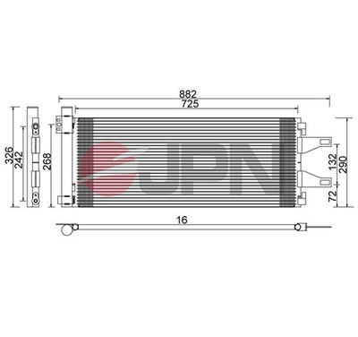 RADUADOR DE ACONDICIONADOR BOXER JUMPER DUCATO 06-  