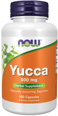 Yucca 500mg 100 kapsułek NOW Foods