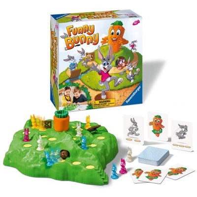 Ravensburger Funny Bunny Game for Children Age 4 Years and Up - 2 to 4 Play