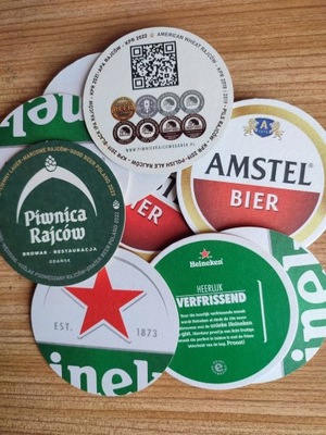PIWO=PODKŁADKI TEKUROWE POD PIWO=NOWE=ZESTAW