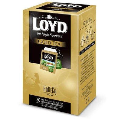 Herbata czarna Loyd Tea Gold 20x2g