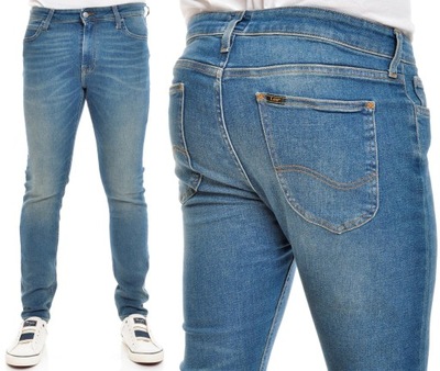 LEE spodnie SKINNY blue jeans MALONE _ W29 L32