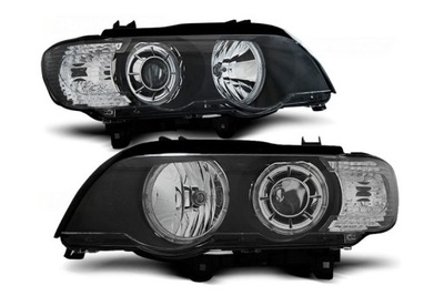 Фонари фары bmw x5 e53 99-03 d2s/h7 ксенон led фото №1