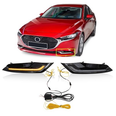 Свет do движение dziennej led mazda 3 iv bp 2019- фото №1