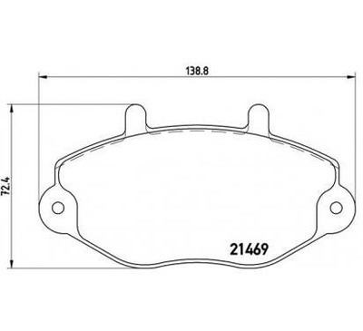 BREMBO ZAPATAS DE FRENADO FORD AUSTRALIA TRANSIT BUS  