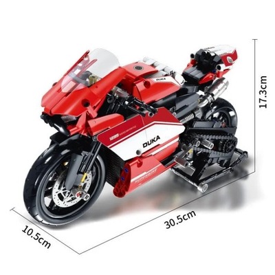 Technique Motorcycle Model Building Blocks Moto Racing Motorbike City