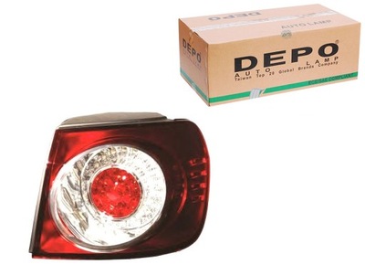 Лампа задня комбінована vw golf plus led 05-13 pr cz фото №1