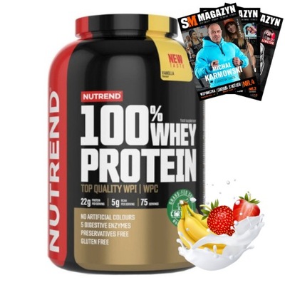 NUTREND 100% WHEY PROTEIN PROTEÍNOVÝ KONDICIONÉR KOMPLEX PROTEÍN WPC WPI 2250 g