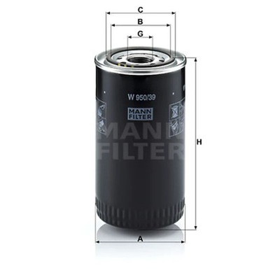 FILTRAS ALYVOS MANN-FILTER W 950/39 