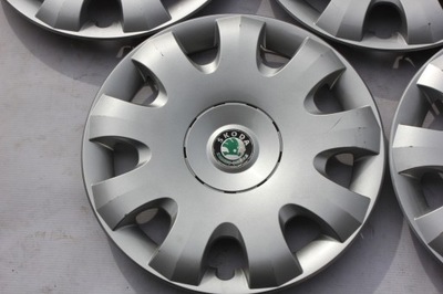 WHEEL COVER SKODA RAPID FABIA ROOMSTER 15 ORIGINAL  