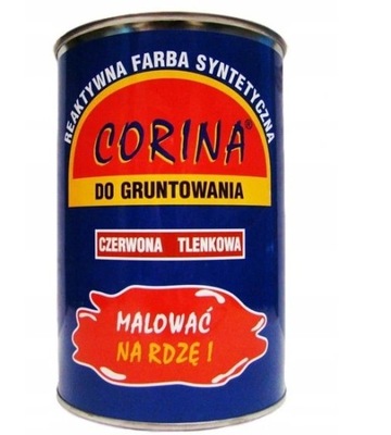 Farba do gruntowania Corina 0,5 l czerwona tlenkowa