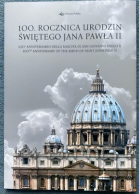 Folder 100 rocznica urodzin swietego Jana Pawła II Arkusz