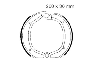 ZAPATAS DE TAMBOR DE FRENADO EBC 860 BMW R80/7S  