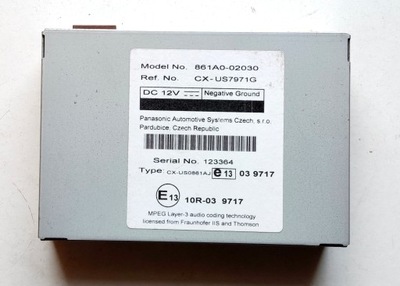 Блок керування модуль інтерфейс mutimedialny toyota corolla e15 861a0-02030 фото №1