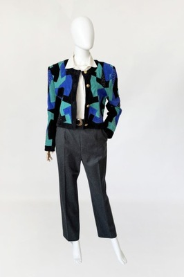 Gianfranco Ferre wełniane spodnie w kant vintage