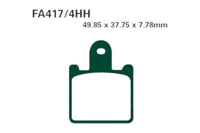 КОЛОДКИ ТОРМОЗНЫЕ EBC GPFAX417/4HH