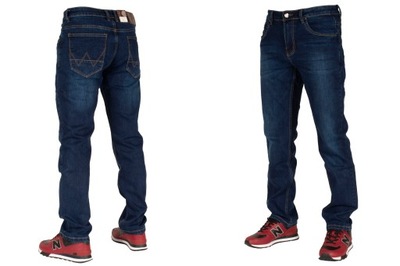 Spodnie męskie jeans W:33 90CM L:30 granatowe