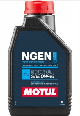 MOTUL NGEN HYBRID 0W-16 API SP ALYVA : HIBRIDŲ 111886 