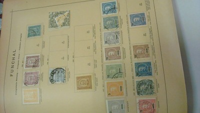 Zbiór starych znaczków Funchal kolonia Portugalska