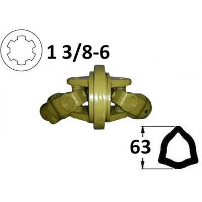 КОМПЛЕКТНЫЙ ШАРНИР HOMOKINETYCZNY NA ТРУБА 63MM, 95082