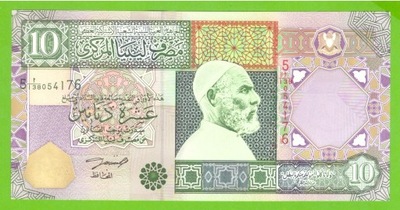 LIBIA 10 DINARS 2002 P-66 UNC