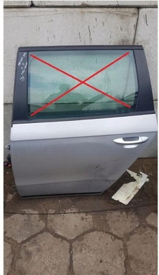 Дверь левый задняя kombi vw passat b7 la7w фото №1