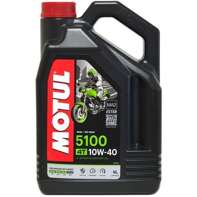 MOTUL 5100 4T 10W40 4L ESTER MA2 ALYVA VARIKLIO MOTOCIKLINIS POLSYNTETYK 