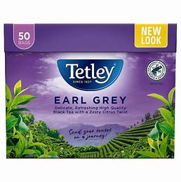 Angielska Herbata TETLEY Earl Grey 50tor.125g