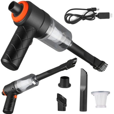 MINI BEZPRZEWODOWY ODKURZACZ AUTO 75W POWERFUL MANUAL AIR BLOWER HOME 2 IN 1  