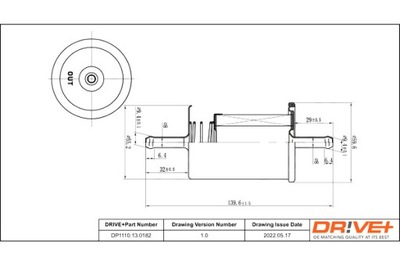 DRIVE+ ФИЛЬТР ТОПЛИВА FIAT БЕНЗИН 1.4 91-93 TEM PRA S W