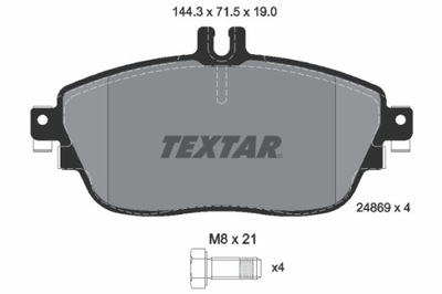 ZAPATAS DE FRENADO DB P. W176/W246 A-KLASA/B-KLASA 11-/CL  