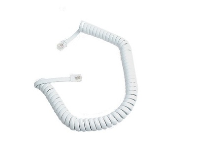 Przewód kabel telefoniczny spiralny 4m RJ9 0119