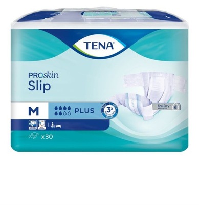 PIELUCHOMAJTKI / PAMPERSY TENA Slip Plus M ProSkin (30 szt.)