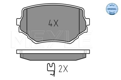 КОЛОДКИ ТОРМОЗНЫЕ MEYLE 025 233 1414/W