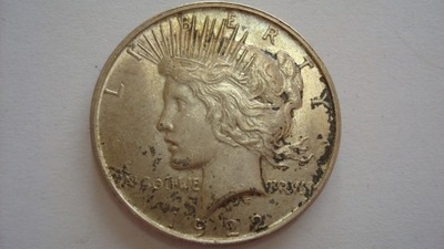 USA 1 Peace Dolar 1922 srebro stan 2+