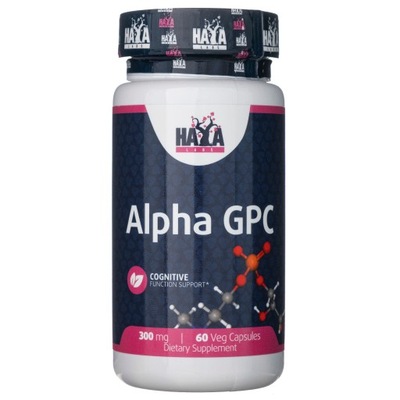 Alpha GPC 300 mg Haya Labs Pamieć Koncentracja 60 kapsułek