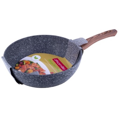 Patelnia GRANITOWA GRUBA WOK 28cm INDUKCJA KAMILLE